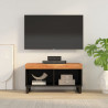Mueble de TV madera maciza de acacia 85x33x43.5 cm 1