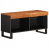 Mueble de TV madera maciza de acacia 85x33x43.5 cm 2