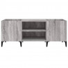 Mueble para discos madera contrachapada gris sonoma 121x38x48cm 5