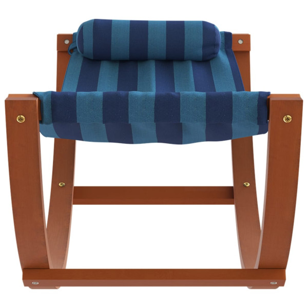 Hamaca mecedora para niños tela azul a rayas M 3