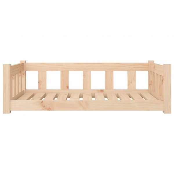 Cama para perros madera maciza de pino 95.5x65.5x28 cm M 4