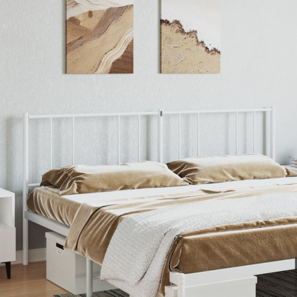 Cabeceira de cama 180 cm metal branco M 3