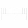 Cabecero de metal blanco 193 cm 4