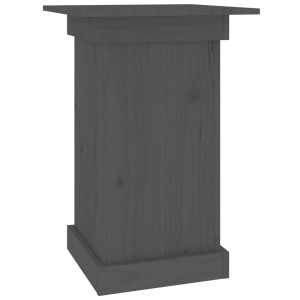 Soporte para plantas madera maciza de pino gris 40x40x60 cm H
