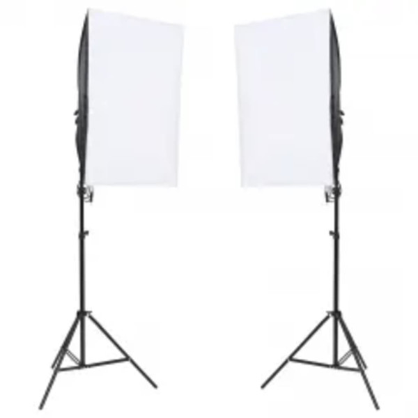 Kit de estúdio fotográfico com conjunto de iluminação e fundo M 2