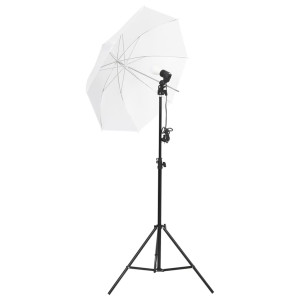 Kit iluminación de estudio fotográfico con trípodes y paraguas H