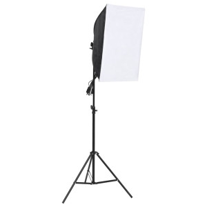 Kit iluminación de estudio fotográfico con fondos y softboxes H