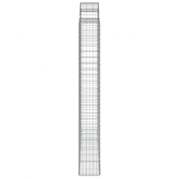 Cestos gabião arqueados 6pcs 200x30x220/240cm ferro galvanizado M 5