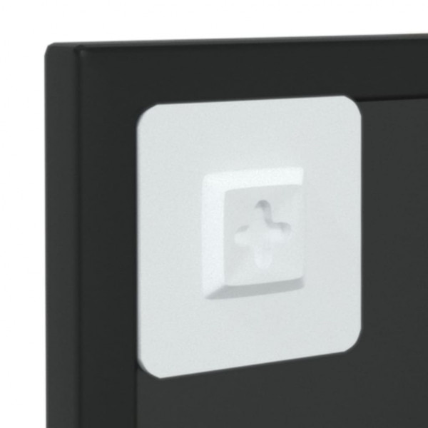 Espelho de parede 60x40 cm metal preto M 5