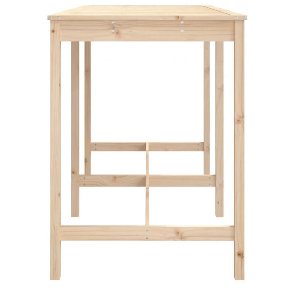 Mesa de jardín madera maciza de pino 159.5x82.5x110 cmcm M 5