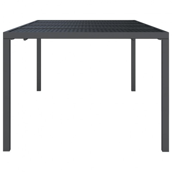 Mesa de jardim 200x100x72 cm aço antracite M 4