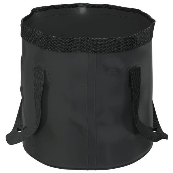 Baldes dobráveis 2 pcs 20 L PVC preto M 4