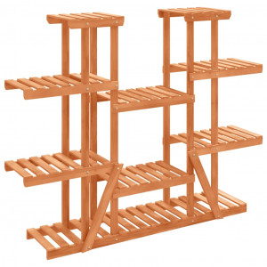 Suporte de plantas 110x25x110.5 cm madeira de abeto maciça H