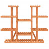 Soporte para flores de madera maciza abeto 110x25x110.5 cm 4