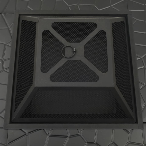 Braseira com atiçador 79x79x46.5 cm XXL aço M 5