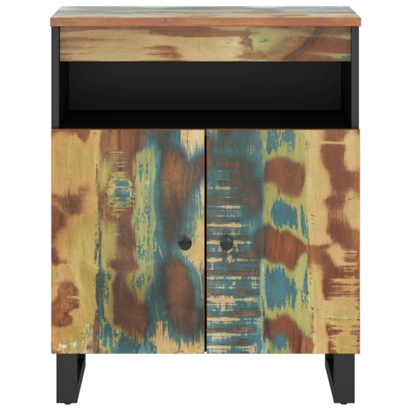 Aparador com 2 portas em madeira maciça reciclada 60x33x75 cm M 3