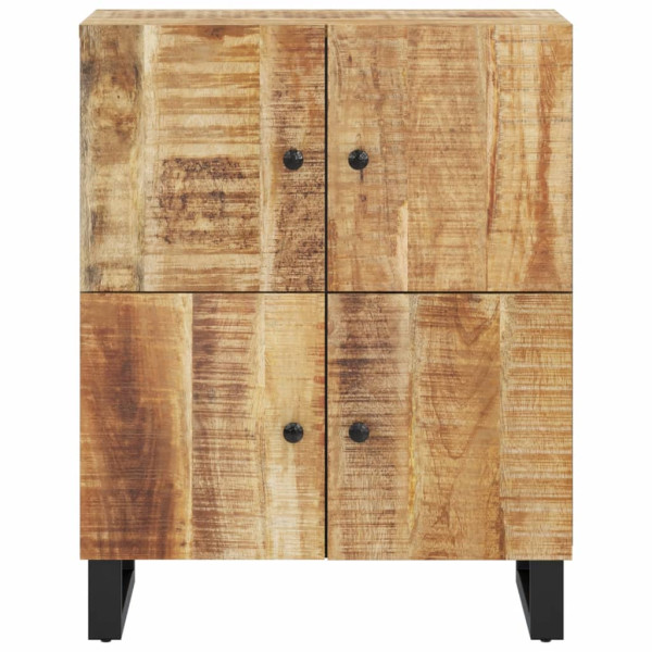 Aparador con 4 puertas madera maciza de mango 60x33x75 cm M 3