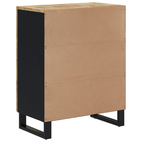 Aparador con 4 puertas madera maciza de mango 60x33x75 cm M 5