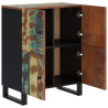 Aparador con 4 puertas madera maciza reciclada 60x33x75 cm 4