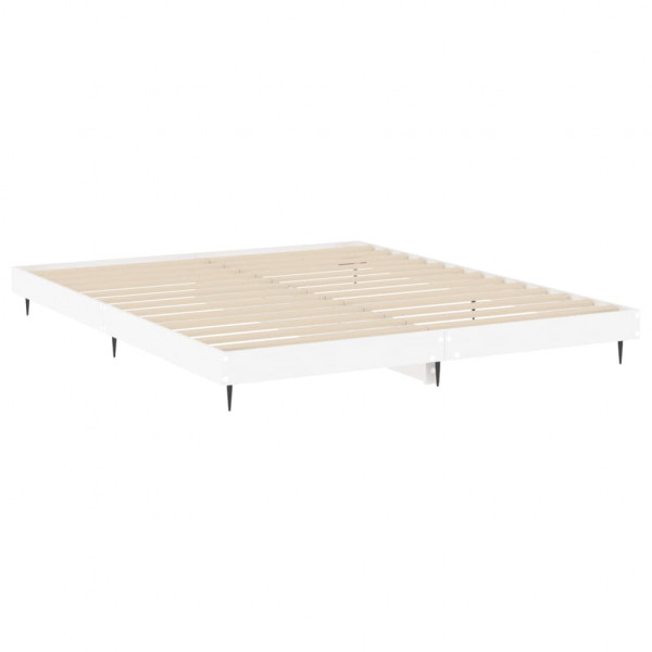 Estrutura de cama 200x200 cm derivados de madeira branco M 5