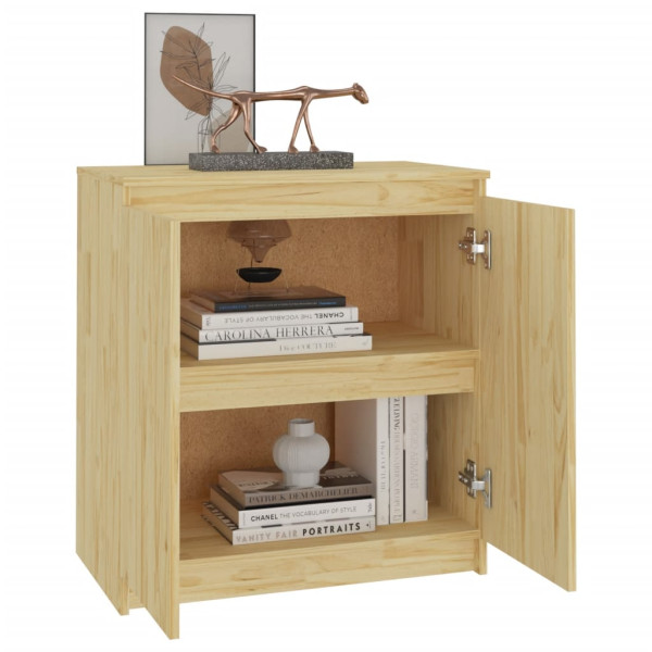 Armario auxiliar de madera maciza de pino 60x36x65 cm M 4