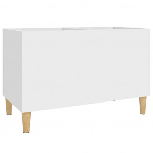 Mueble para discos madera contrachapada blanco 74.5x38x48 cm H