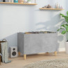 Mueble discos madera contrachapada gris hormigón 74.5x38x48 cm 1