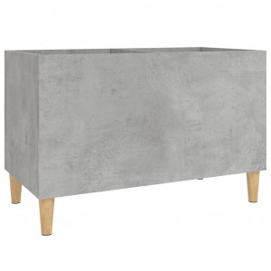 Mueble discos madera contrachapada gris hormigón 74.5x38x48 cm H