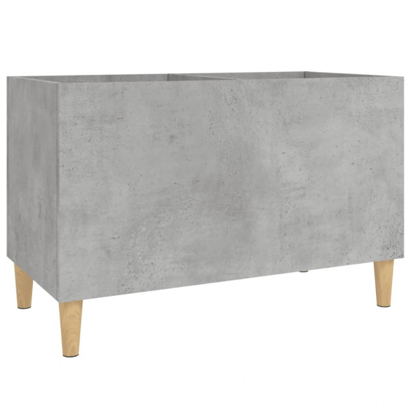 Mueble discos madera contrachapada gris hormigón 74.5x38x48 cm M 2