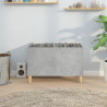 Mueble discos madera contrachapada gris hormigón 74.5x38x48 cm 3