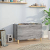 Mueble discos madera contrachapada gris sonoma 74.5x38x48 cm 1