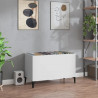 Mueble para discos madera contrachapada blanco 74.5x38x48 cm 1
