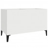 Mueble para discos madera contrachapada blanco 74.5x38x48 cm 2