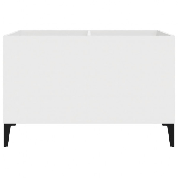 Mueble para discos madera contrachapada blanco 74.5x38x48 cm M 5