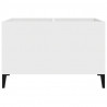 Mueble para discos madera contrachapada blanco 74.5x38x48 cm 5