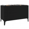 Mueble para discos madera contrachapada negro 74.5x38x48 cm 4