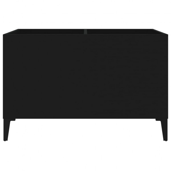 Mueble para discos madera contrachapada negro 74.5x38x48 cm M 5
