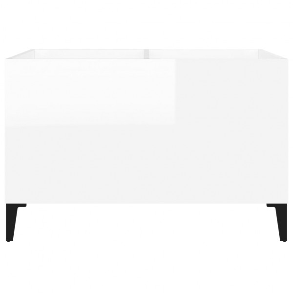 Armário p/ discos 74.5x38x48 cm deriv. madeira branco brilhante M 5