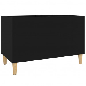 Armário para discos 74.5x38x48 cm derivados de madeira preto H