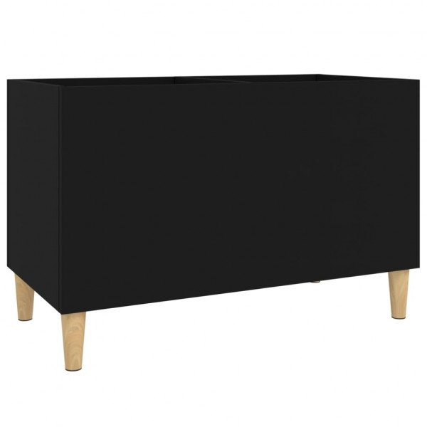 Mueble para discos madera contrachapada negro 74.5x38x48 cm M 2