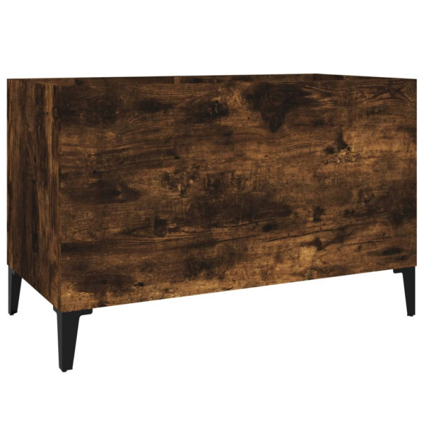 Mueble discos madera contrachapada roble ahumado 74.5x38x48 cm M 2