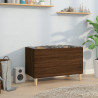 Mueble discos madera contrachapada roble marrón 74.5x38x48 cm 1