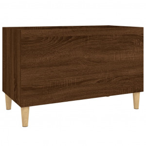 Mueble discos madera contrachapada roble marrón 74.5x38x48 cm H