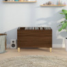 Mueble discos madera contrachapada roble marrón 74.5x38x48 cm 3