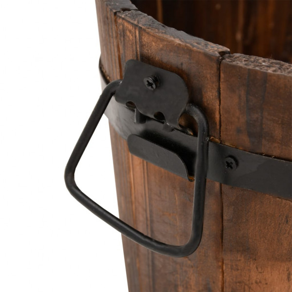 Juego de maceteros cubo de madera 3 piezas madera maciza abeto M 5