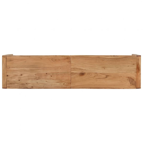 Banco de madera maciza de acacia 160x38x45 cm M 4