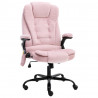 Sillón de oficina de masaje terciopelo rosa 1