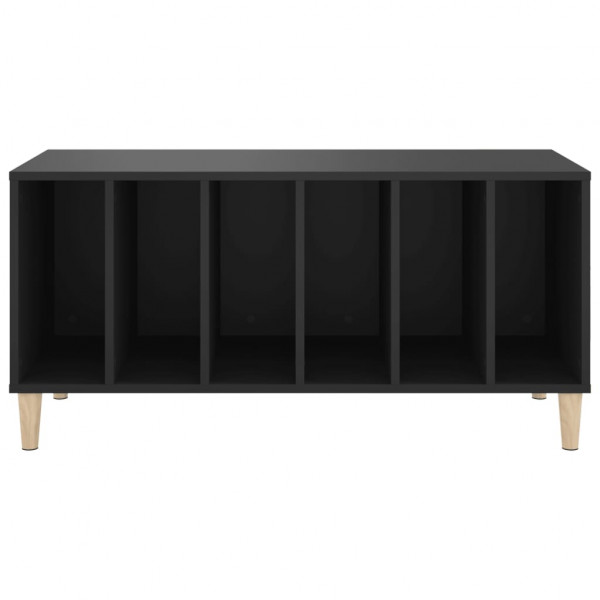 Armário para discos 100x38x48 cm derivados de madeira preto M 5