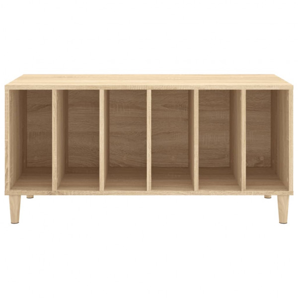 Mueble discos madera contrachapada roble Sonoma 100x38x48 cm M 5