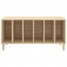 Mueble discos madera contrachapada roble Sonoma 100x38x48 cm 5